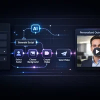 AI Video Outreach Agent – Personalized Veo 3 Selfie Ads
